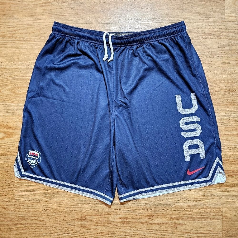 Nike Team USA Authentic Basketball Practice Shorts Blue CN8120-451 Men’s Size XL